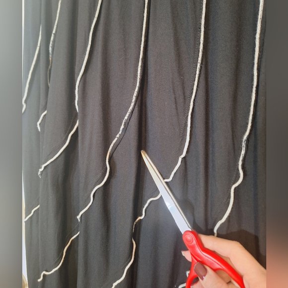 Soft Surroundings Modern Romance Skirt Maxi Long Black White Size Petite Large - Picture 10 of 13